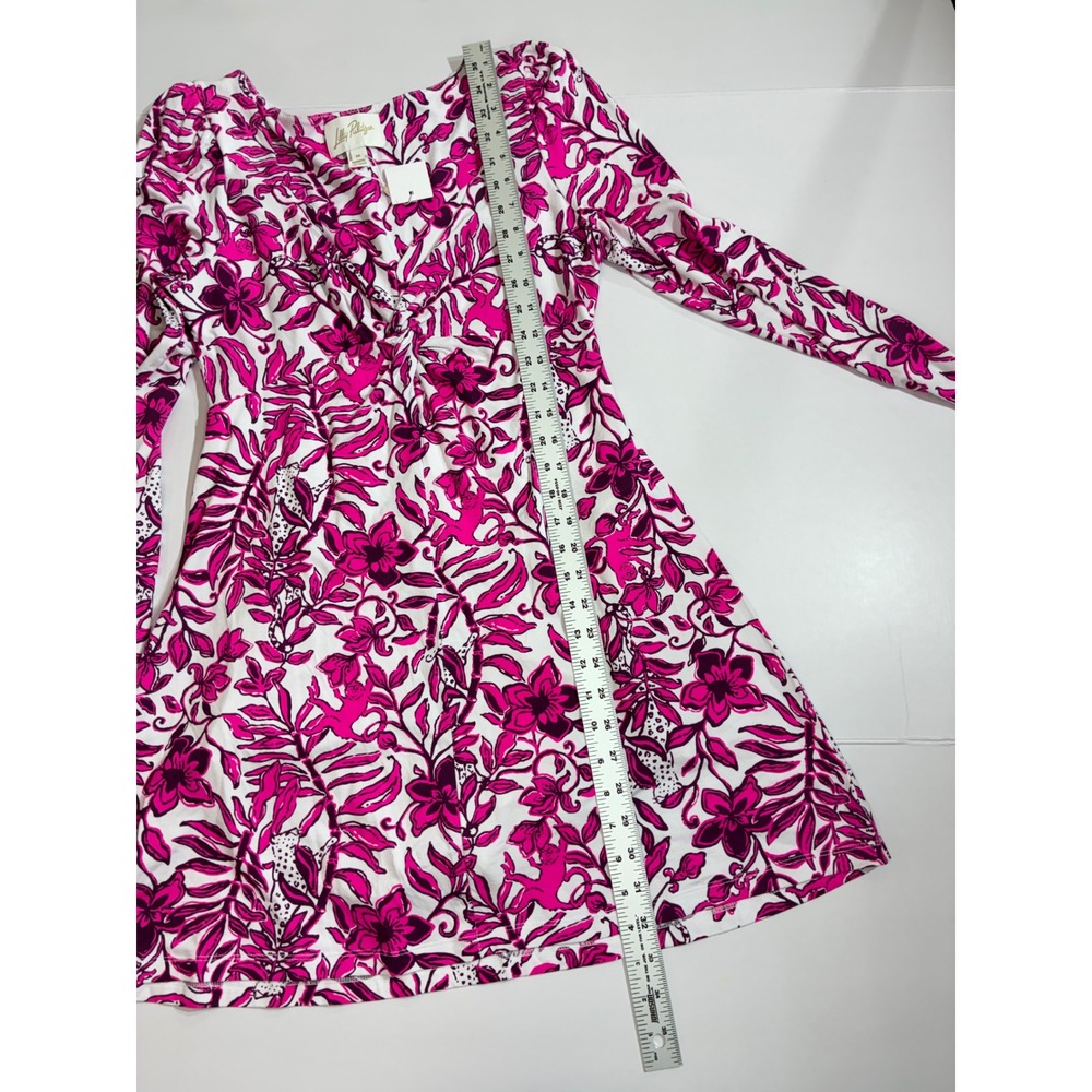 Lilly Pulitzer Anne skirted romper elderberry blossom Dress Womens Medium Pink - Picture 9 of 9